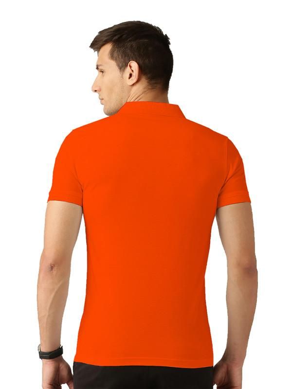 Cotton Solid Half Sleeves Mens Polo T-Shirt